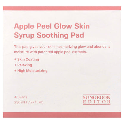 Sungboon Editor Apple Peel Glow Skin Syrup Soothing Pad 40 Pads - view 2