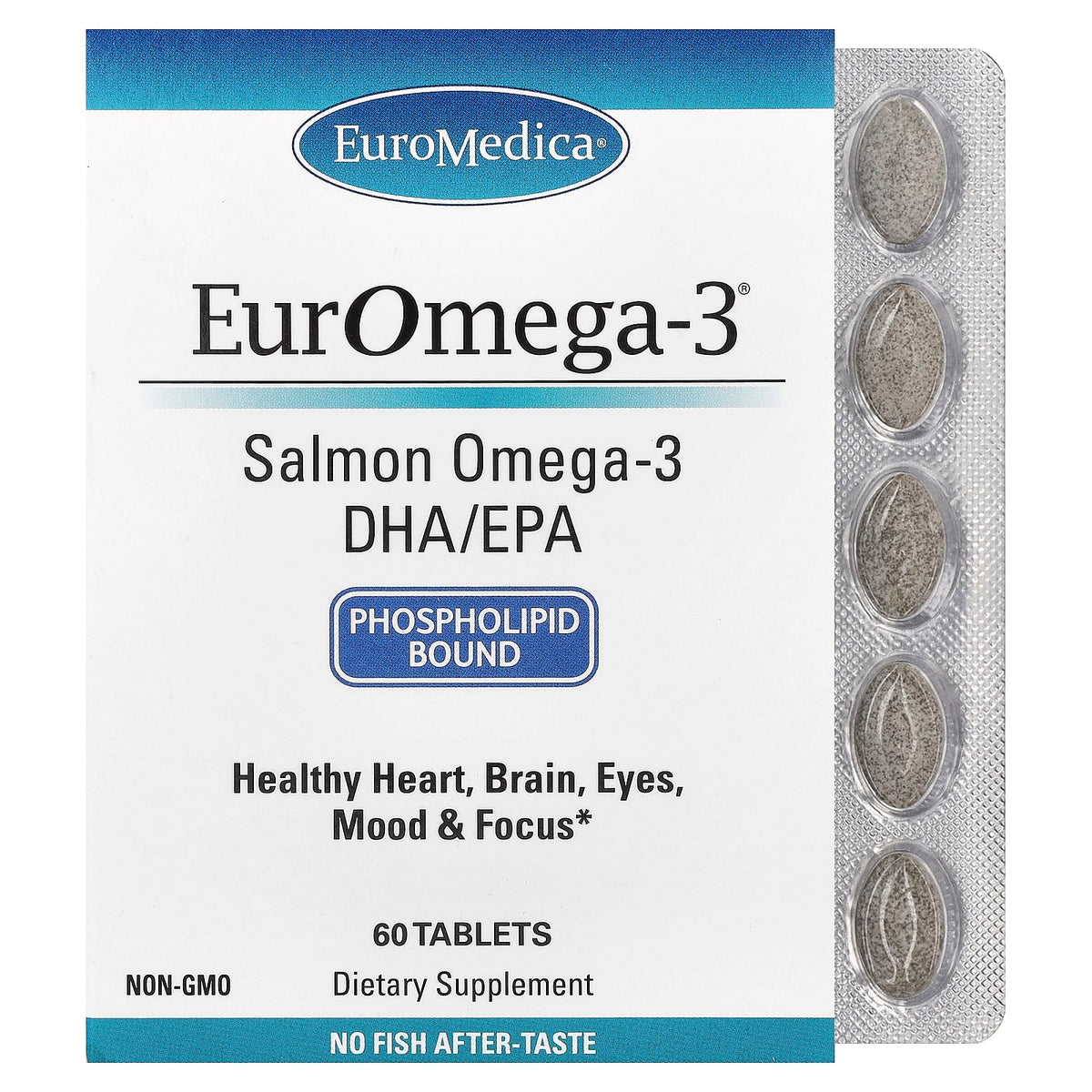 EuroMedica EurOmega-3, 60 Tablets — product view