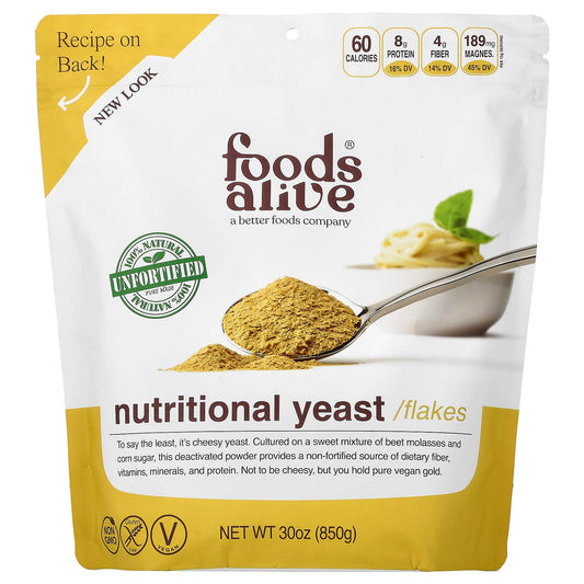 Foods Alive Nutritional Yeast Flakes, 850 g (30 oz)