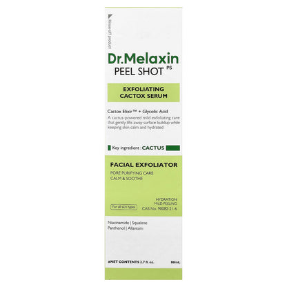 Dr.Melaxin Peel Shot Exfoliating Cactox Serum for All Skin Types, 80 ml - view 2