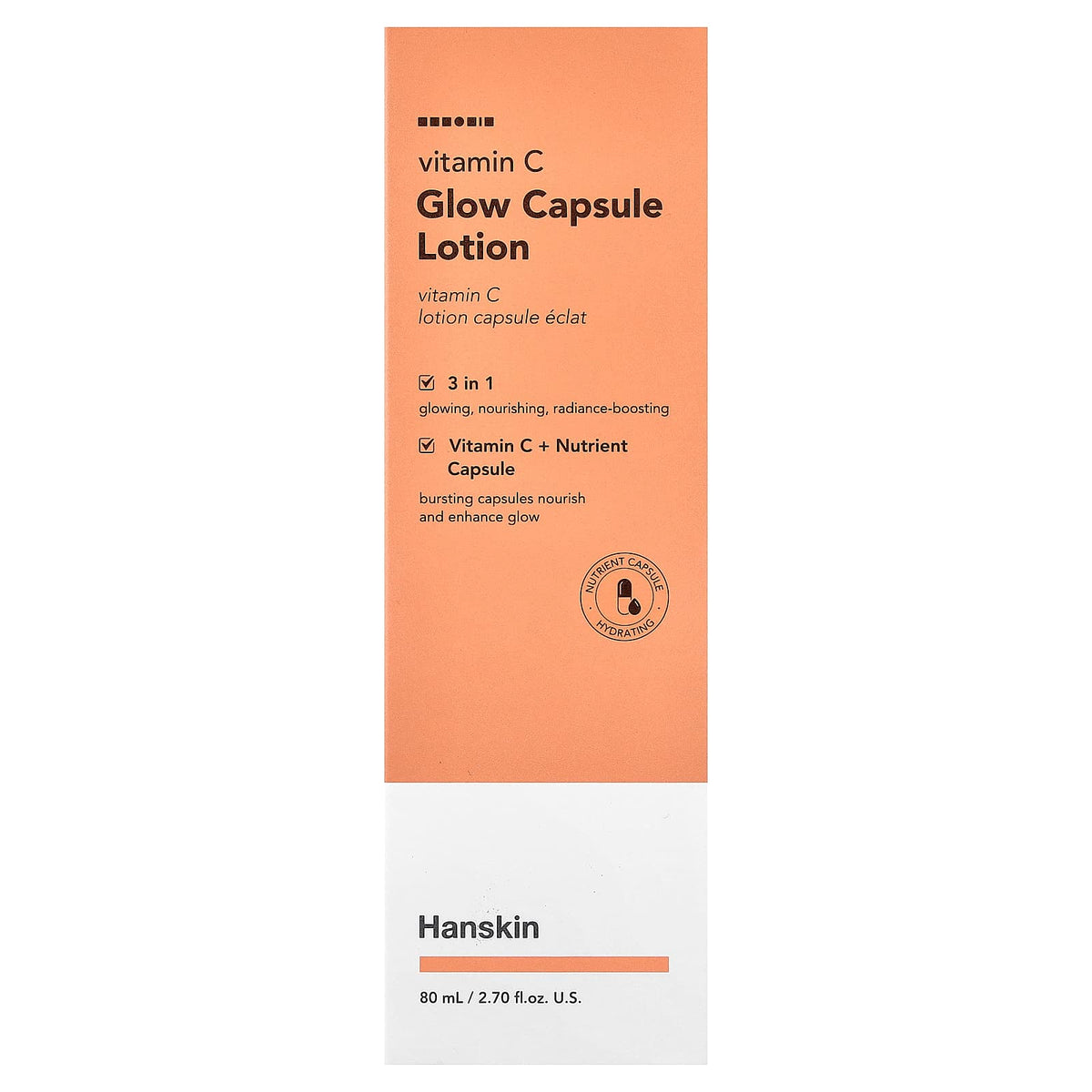 Hanskin Vitamin C Glow Capsule Lotion, 80 ml (2.7 fl oz) - view 2
