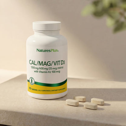 NaturesPlus Cal/Mag/Vit D3 with Vitamin K2, 90 Tablets - view 5