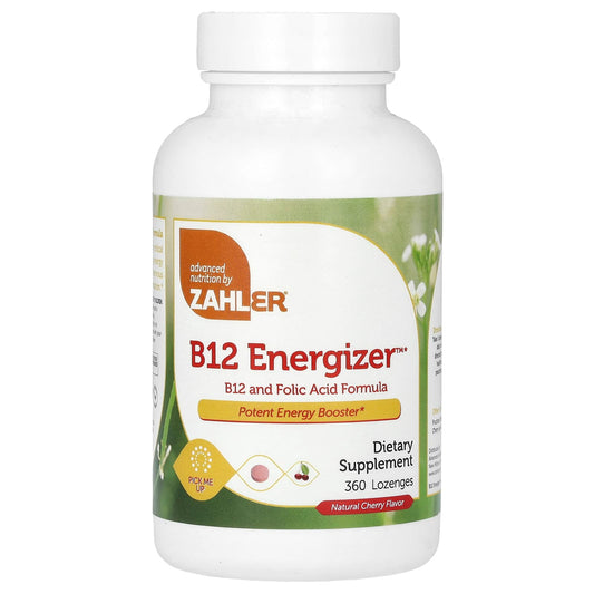 Zahler B12 Energiser B12 and Folic Formula Natural Cherry 360 Lozenges
