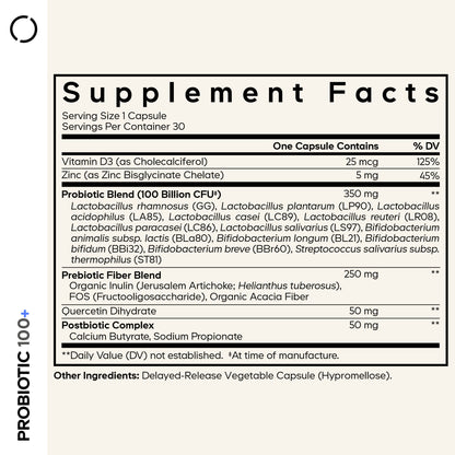 Codeage Probiotic+ 100 Billion CFU, 30 Veg Capsules - view 4