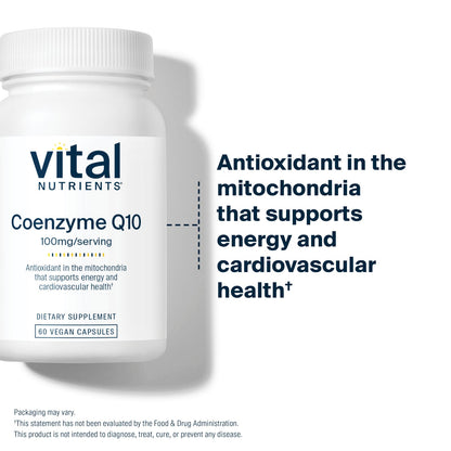 Vital Nutrients Coenzyme Q10 100 mg 60 Vegan Capsules - view 3