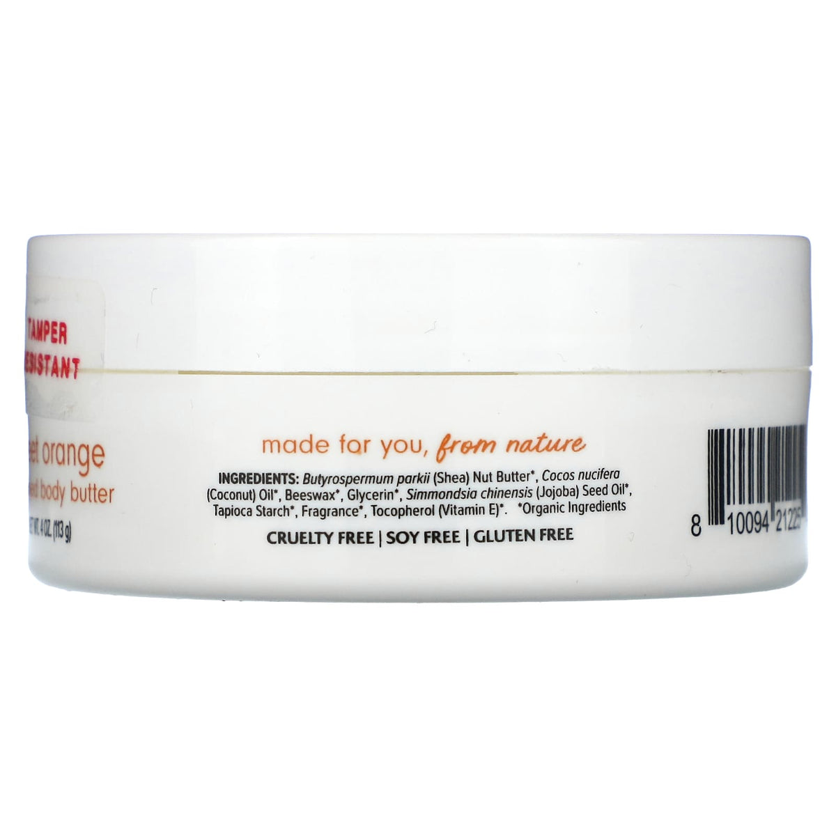 Dr. Mercola Ola Botanicals Whipped Body Butter, Sweet Orange, 113 g — alternate product view