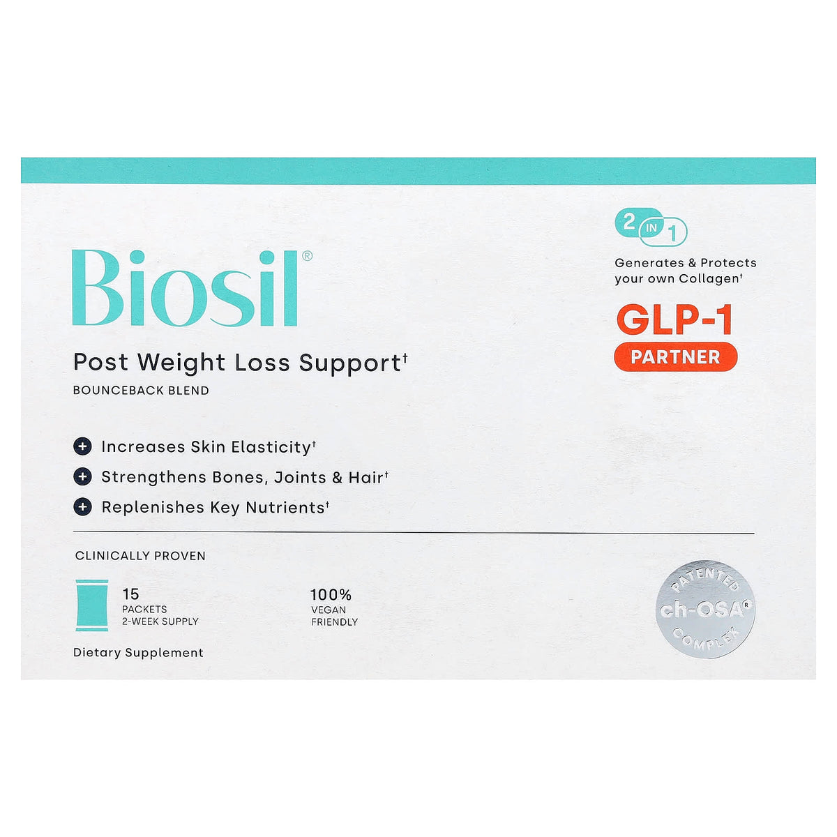 BioSil Post Weight Loss Support 15 Packets