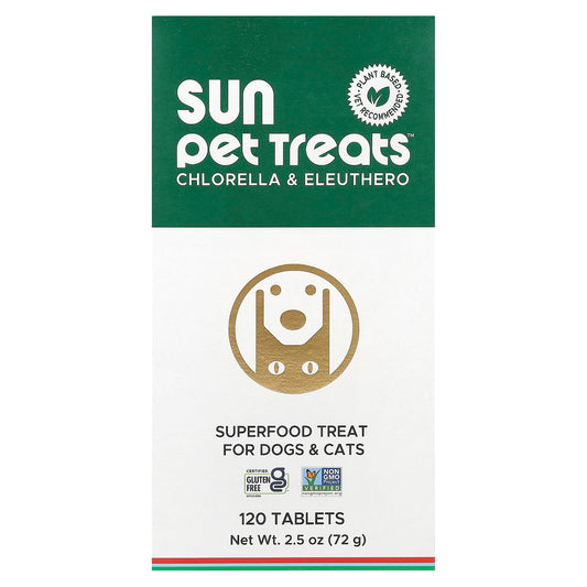Sun Chlorella Sun Pet Treats Chlorella and Eleuthero 120 Tablets