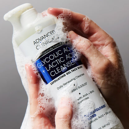 Advanced Clinicals Glycolic Acid + Lactic Acid Cleanser 347 ml (11.75 fl oz) - view 4