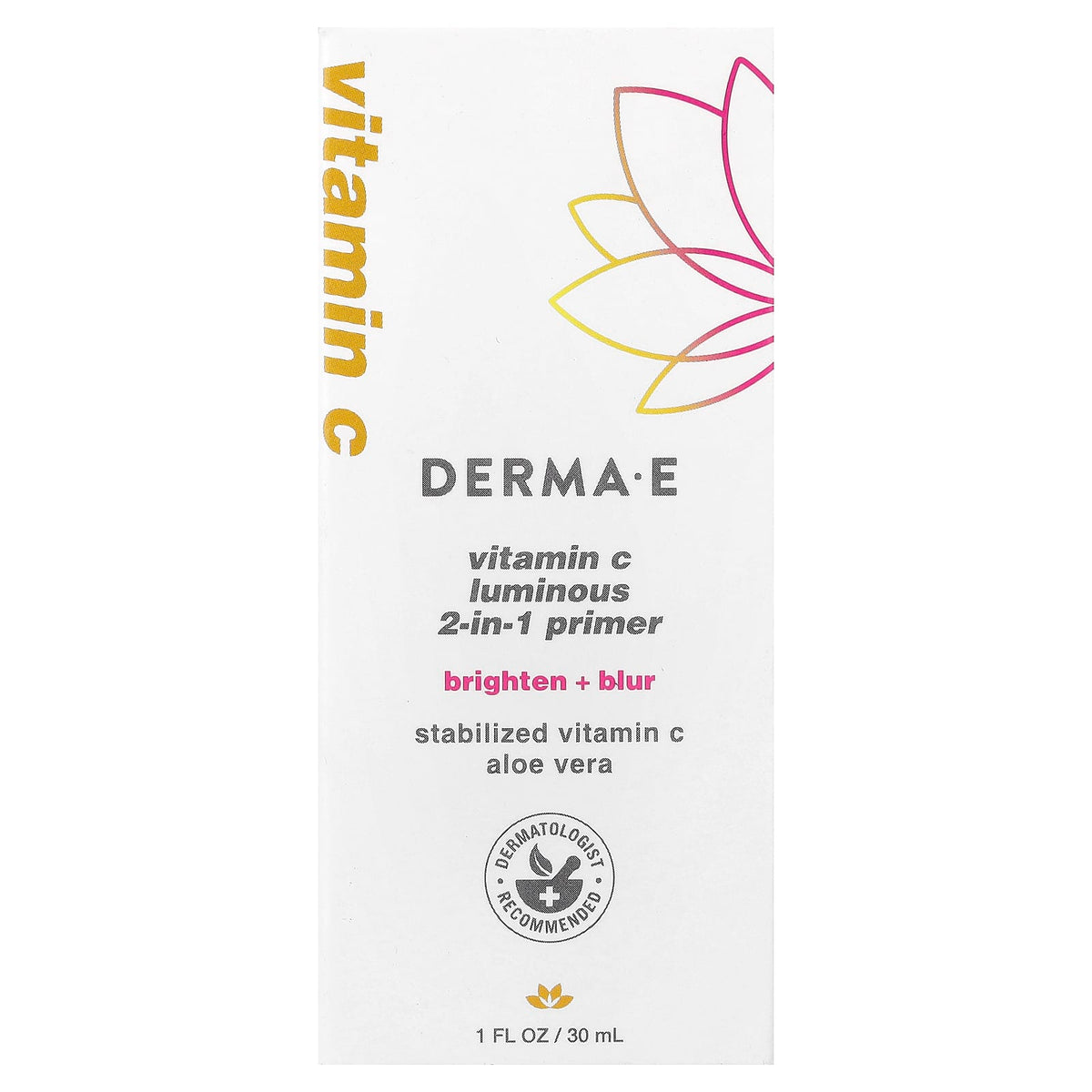 Derma E Vitamin C Luminous 2-in-1 Primer for All Skin Types, 30 ml - view 2