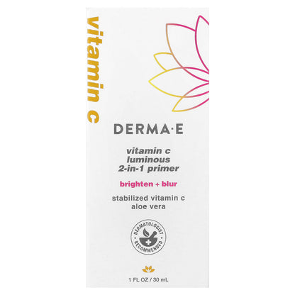 Derma E Vitamin C Luminous 2-in-1 Primer for All Skin Types, 30 ml - view 2