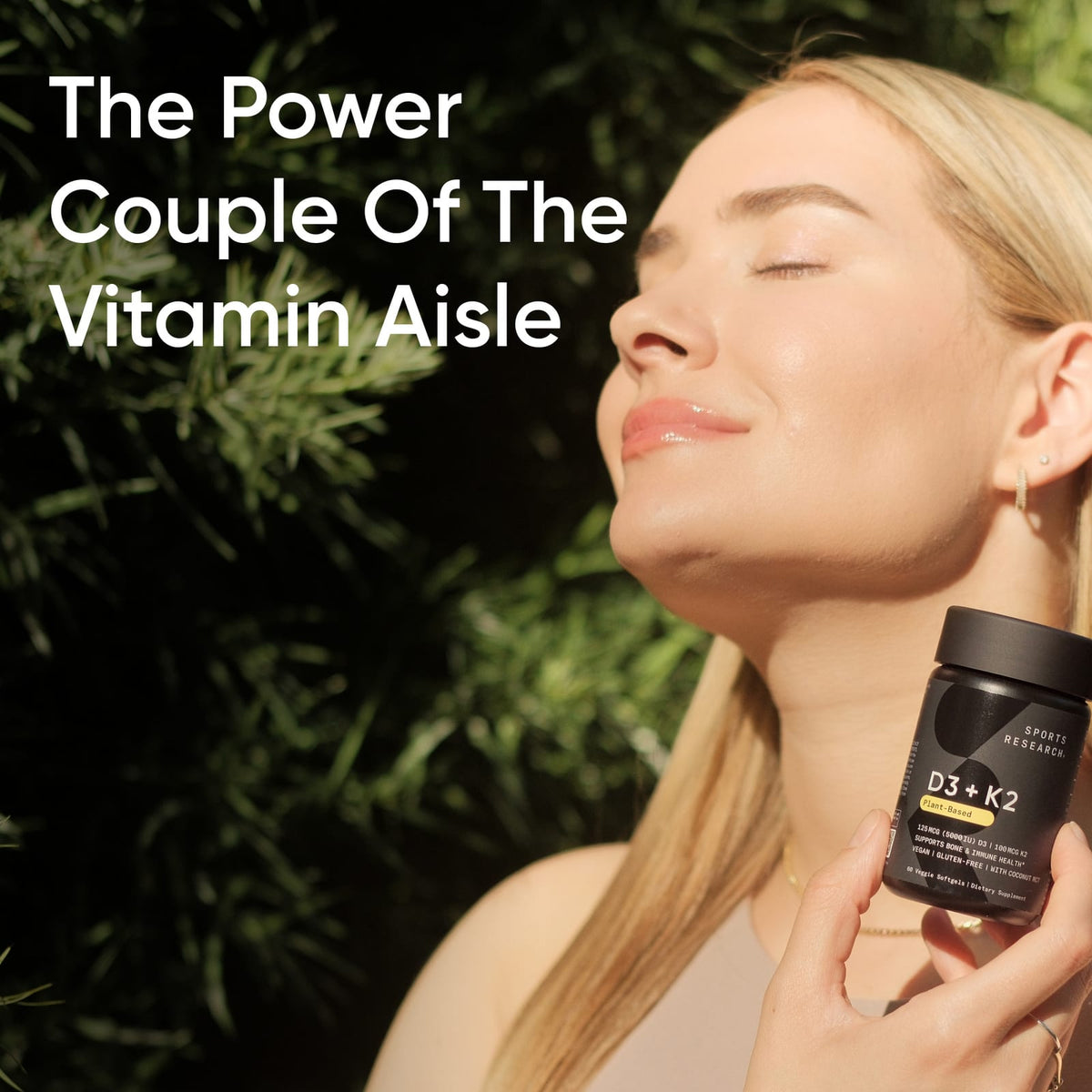 Sports Research D3 + K2 Plant-Based 30 Veggie Softgels - view 5