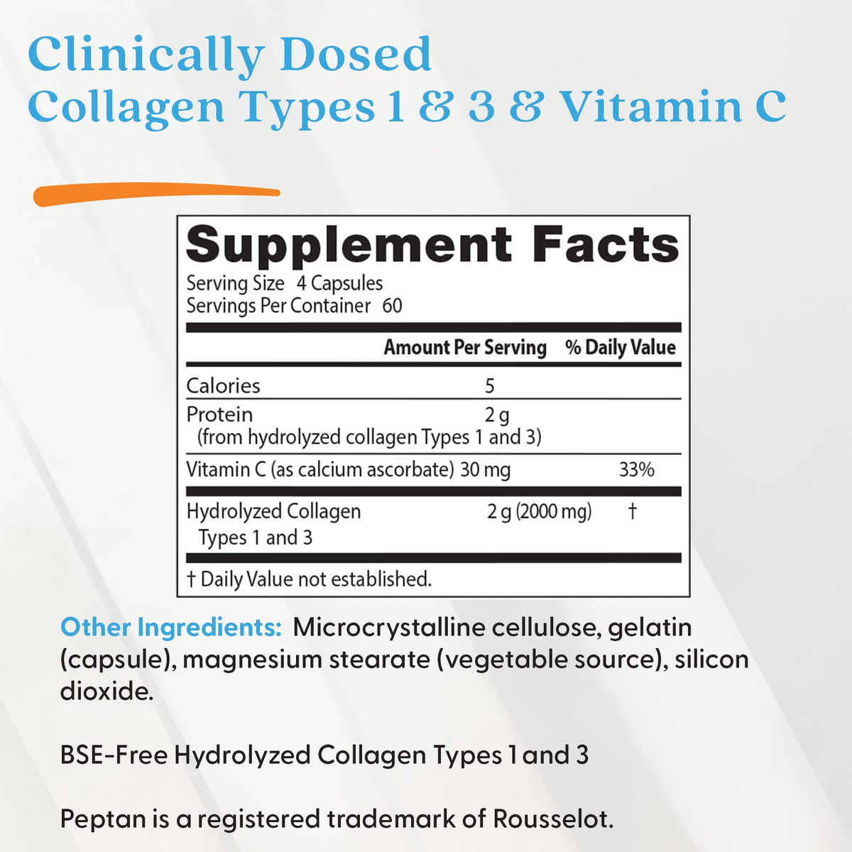 Doctor's Best Collagen Types 1 & 3 with Vitamin C, 240 Capsules - view 4