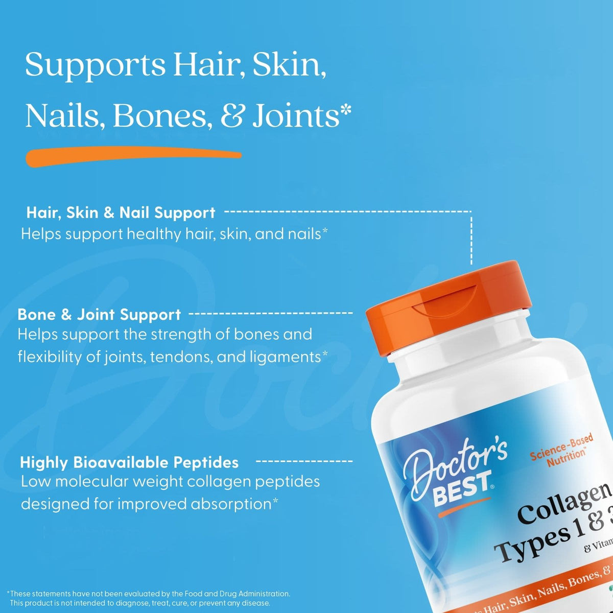Doctor's Best Collagen Types 1 & 3 with Vitamin C, 240 Capsules - view 5