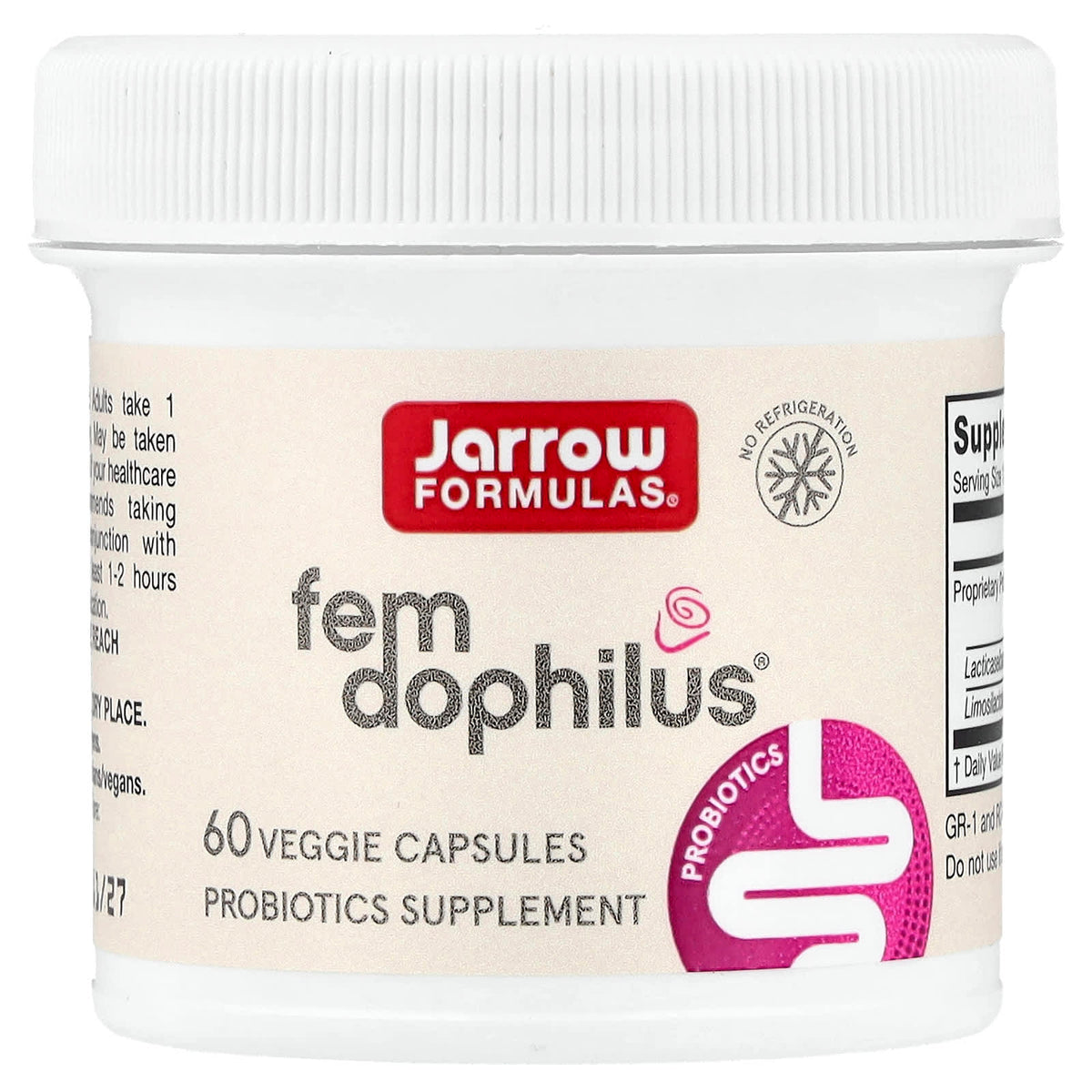 Jarrow Formulas Fem Dophilus 1 Billion CFU, 60 Veggie Capsules - view 3