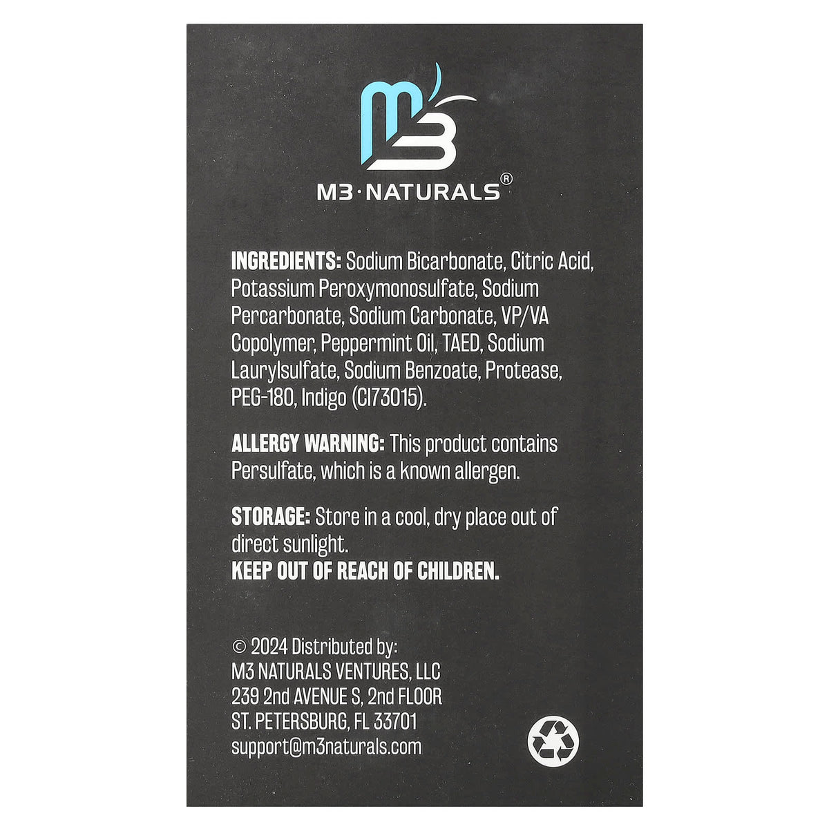 M3 Naturals Retainer Cleaner, Coffee & Tea, Mint, 120 Tablets — alternate product view