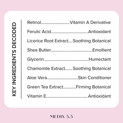 Medix 5.5 Age Rewind Retinol + Ferulic Acid Body Cream 444 ml (15 fl oz) - view 6