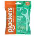 Plackers Micro Line Floss Picks, Intense Mint, 150 Count