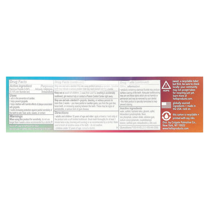 Hello 8 in 1 Mighty Multi-Tasker Fluoride Toothpaste, Mint Blend, 113 g - view 3