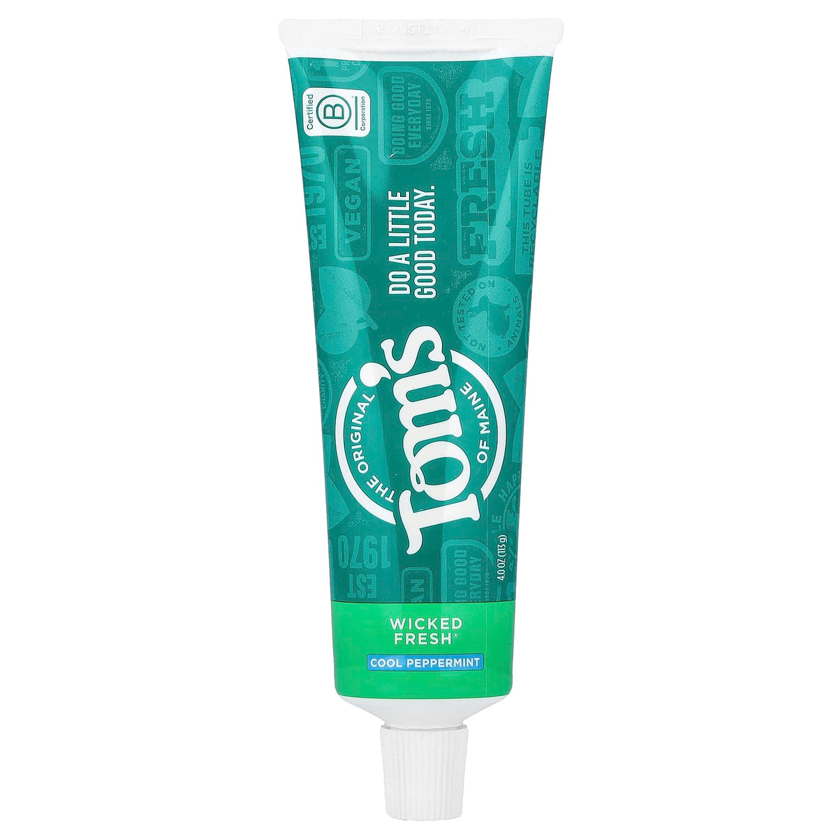 Tom's of Maine Wicked Fresh Fluoride Toothpaste, Cool Peppermint, 113 g