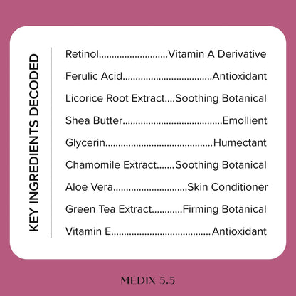 Medix 5.5 Age Rewind Retinol + Ferulic Acid Body Cream 89 ml (3 fl oz) - view 6