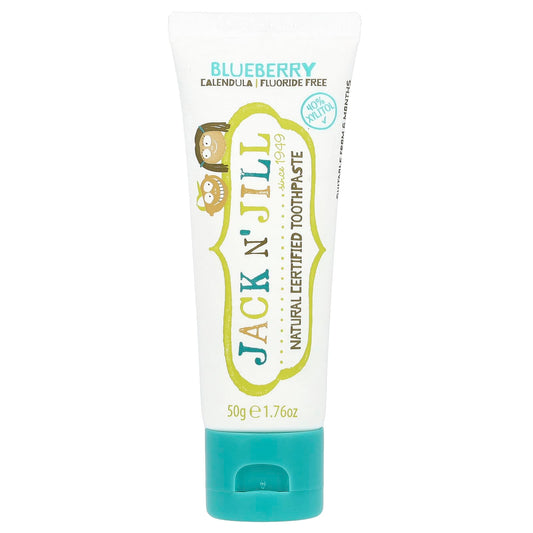 Jack n' Jill Natural Certified Toothpaste, 6 Months+, Blueberry, 50 g