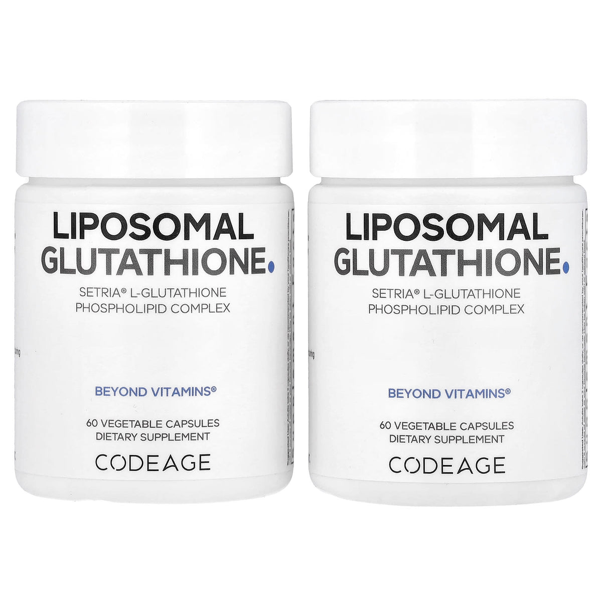 Codeage Liposomal Glutathione, 120 Vegetable Capsules (250 mg per Capsule)