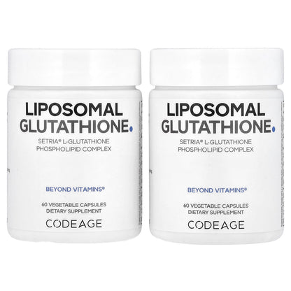 Codeage Liposomal Glutathione, 120 Vegetable Capsules (250 mg per Capsule)
