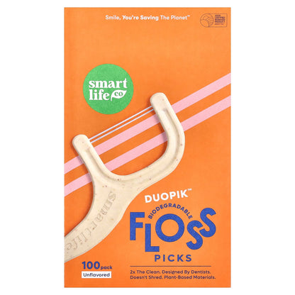 SmartLifeCo Duopik Floss Picks, Unflavoured, 100 Pack - view 2