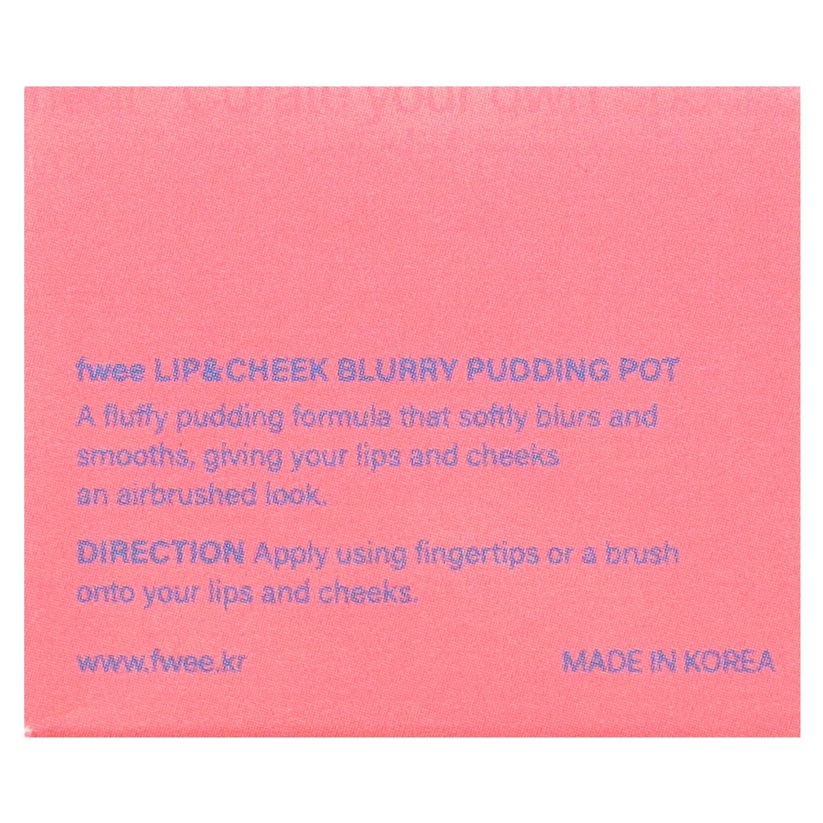 Fwee Lip & Cheek Blurry Pudding Pot CR03 BFF 5 g - view 3