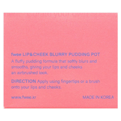 Fwee Lip & Cheek Blurry Pudding Pot CR03 BFF 5 g - view 3