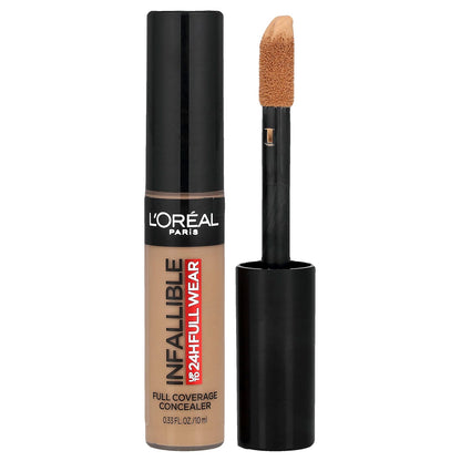 L'Oréal Infallible Full Coverage Concealer, 390 Cedar, 10 ml (0.33 fl oz)
