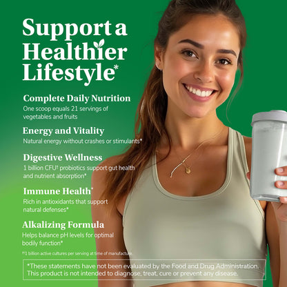 21st Century Daily Greens Superfoods Powder, Lemon Lime, 7.4 oz (210 g) - view 6