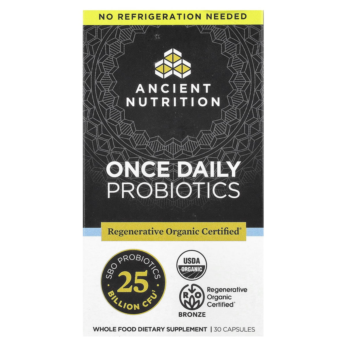 Ancient Nutrition Once Daily Probiotics 30 Capsules