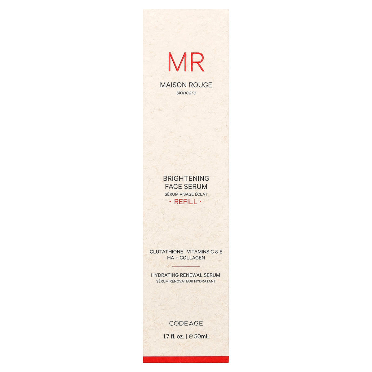 Codeage Maison Rouge Brightening Face Serum Refill, 50 ml — alternate product view