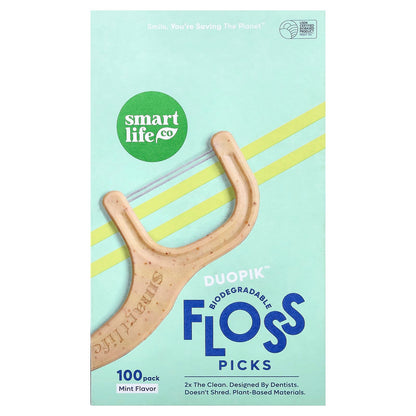 SmartLifeCo DuoPik Floss Picks, Mint, 100 Pack - view 2