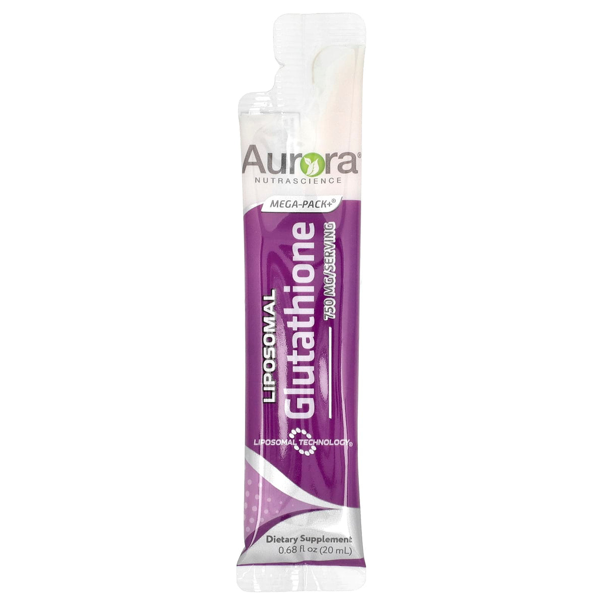 Aurora Nutrascience Mega-Pack+ Liposomal Glutathione, 10 Packets, 20 ml Each - view 3
