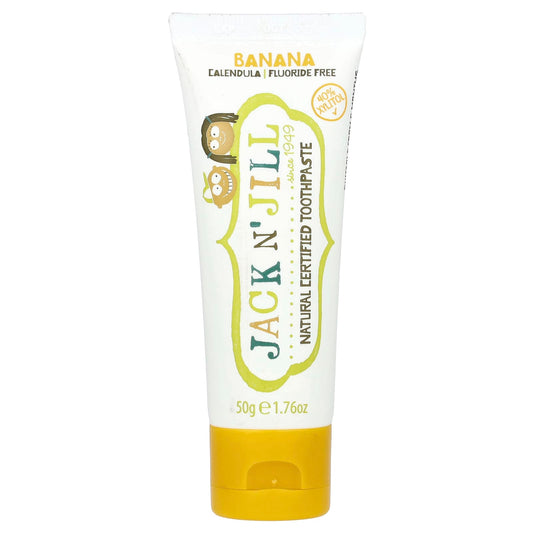 Jack n' Jill Natural Certified Toothpaste, 6 Months+, Banana, 50 g