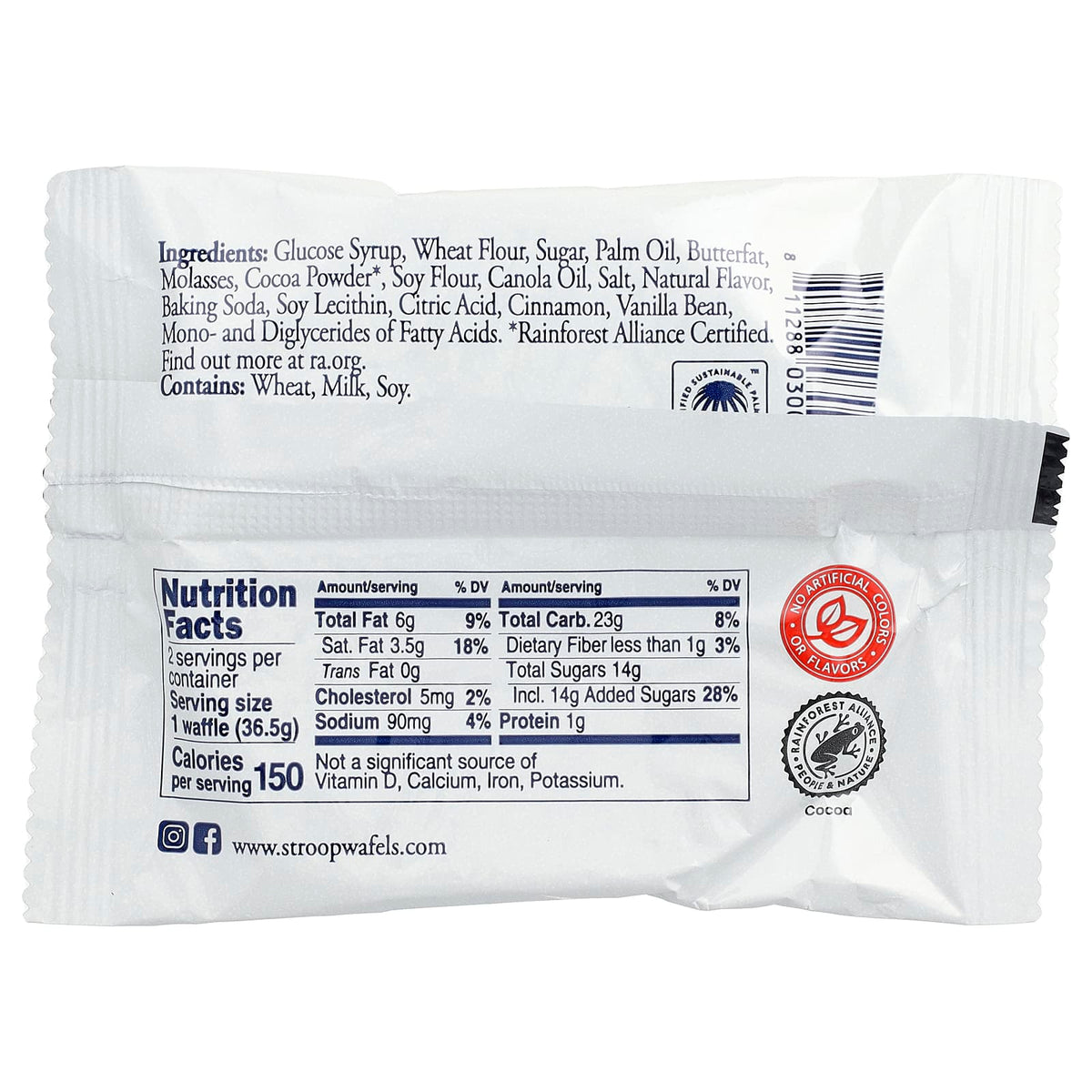 Daelmans Chocolate Stroopwafels, 12 Packs of 2 (72.5 g Each) - view 3
