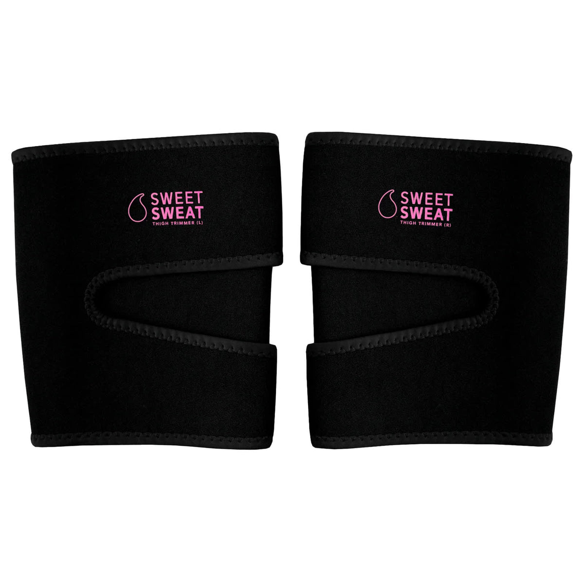 Sports Research Sweet Sweat Thigh Trimmers Medium, Black & Pink — product view
