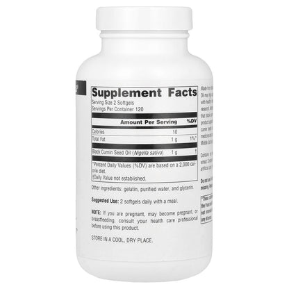 Source Naturals Black Seed Oil, 240 Softgels - view 2