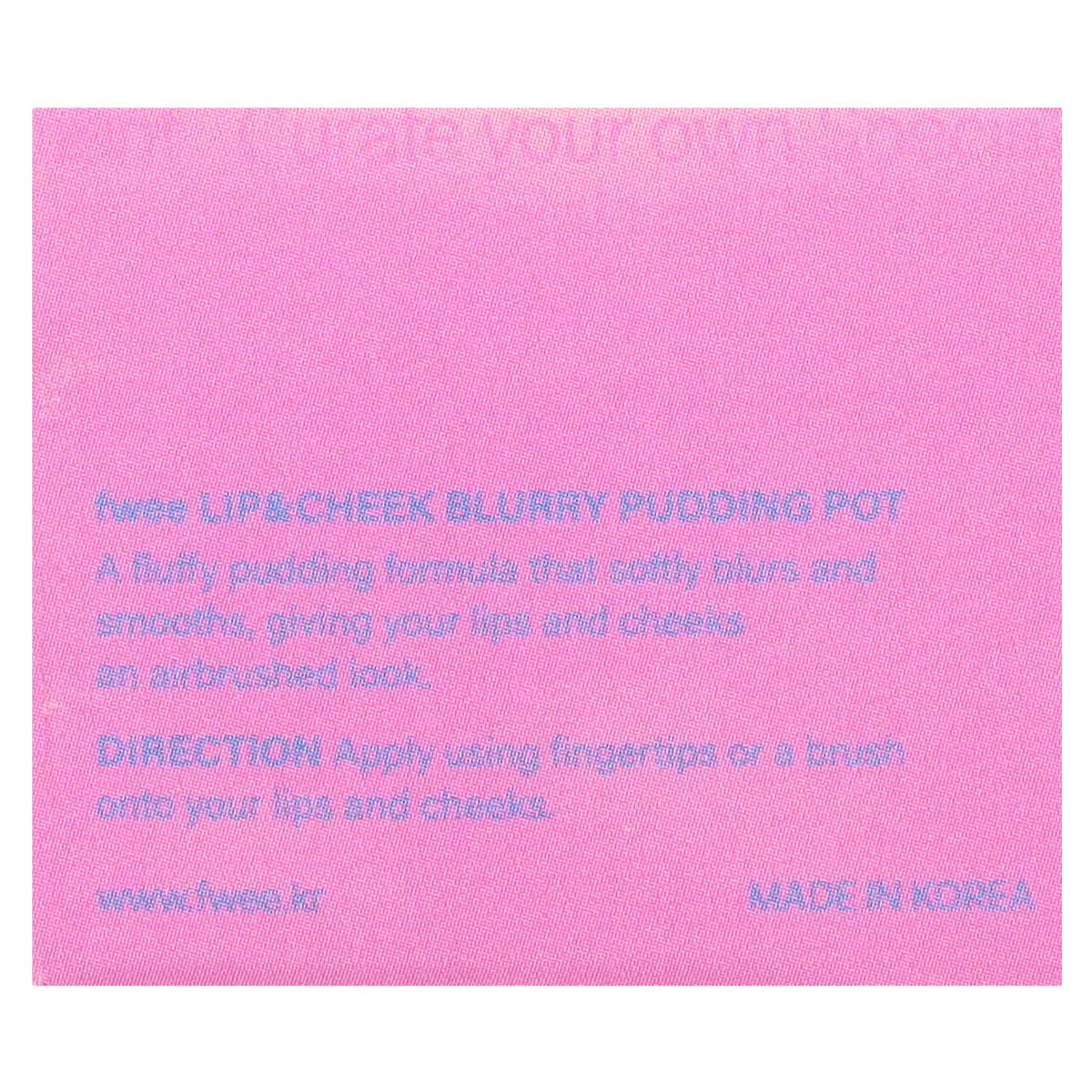 Fwee Lip & Cheek Blurry Pudding Pot MV04 Slayyy 5 g - view 3