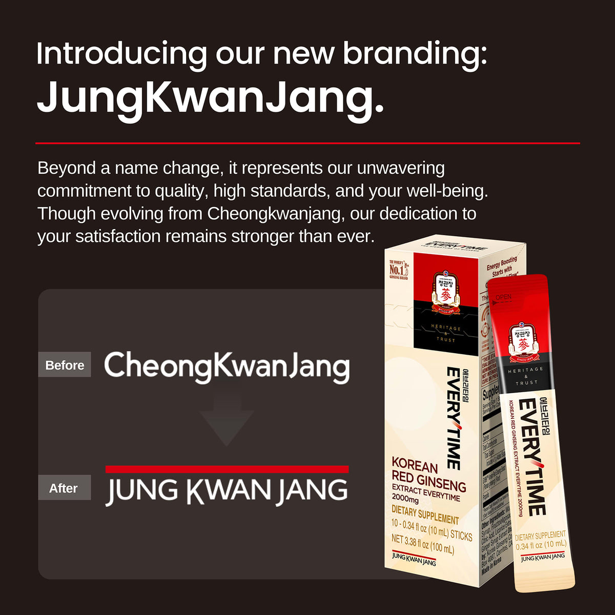 JungKwanJang Korean Red Ginseng Extract Everytime, 10 x 10 ml Sticks - view 5