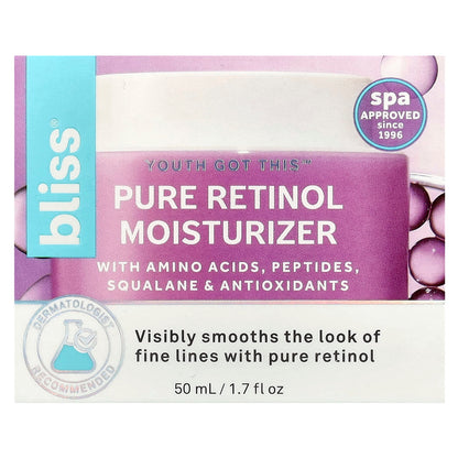 Bliss Youth Got This Pure Retinol Moisturiser, 1.7 fl oz (50 ml) - view 2