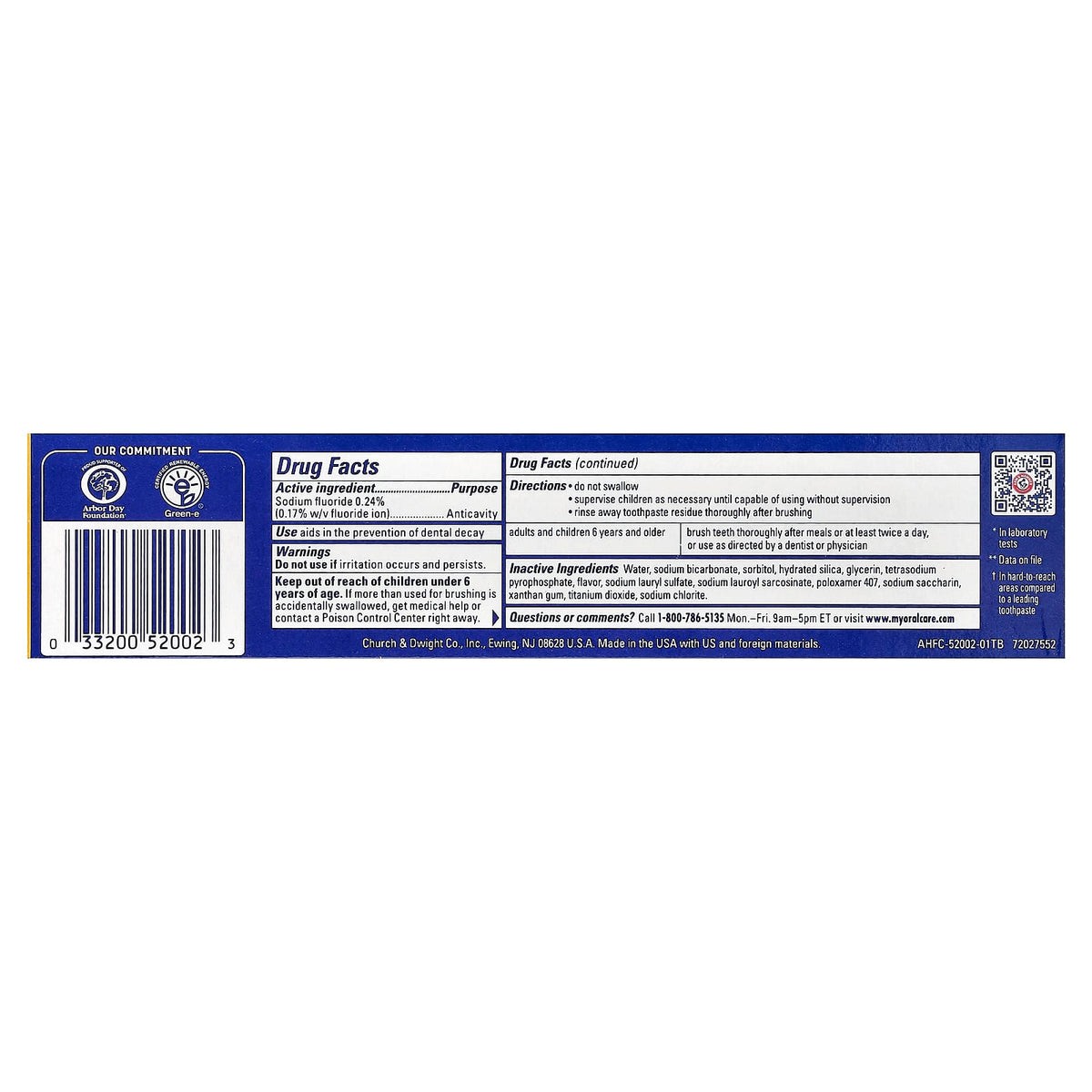 Arm & Hammer TheraBreath Whitening Fluoride Toothpaste, Icy Mint, 156 g - view 3