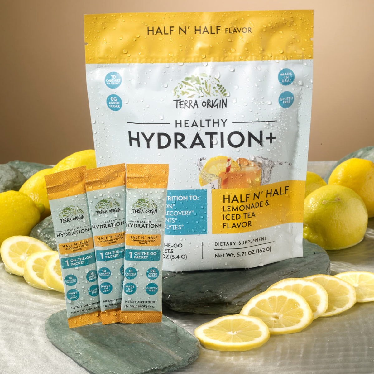 Terra Origin Healthy Hydration+ Half and Half Lemonade Iced Tea 30 Packets - view 6
