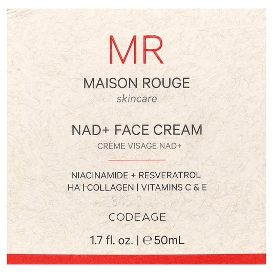 Codeage Maison Rouge NAD+ Face Cream, 50 ml (1.7 fl oz) - view 2