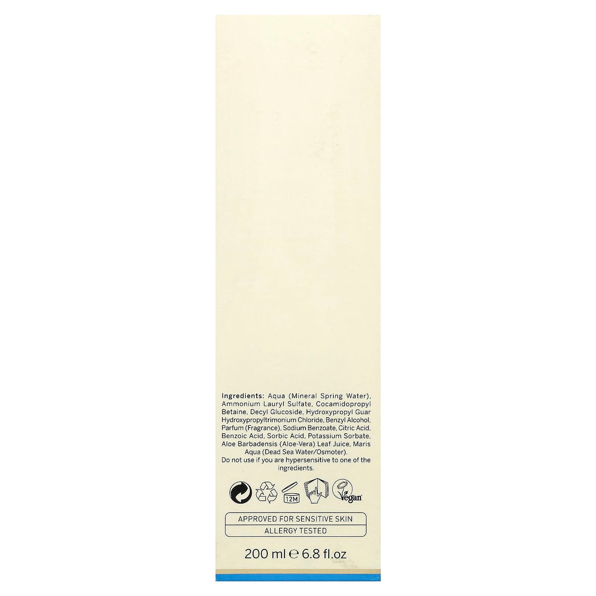 AHAVA Mineral Shower Gel for Sensitive Skin, 200 ml (6.8 fl oz) - view 3