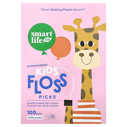 SmartLifeCo Kids Floss Picks, Unflavoured, 100 Pack - view 2