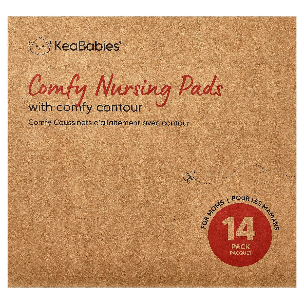 KeaBabies Comfy Nursing Pads, Large, Neutrals, 14 Pack — product view